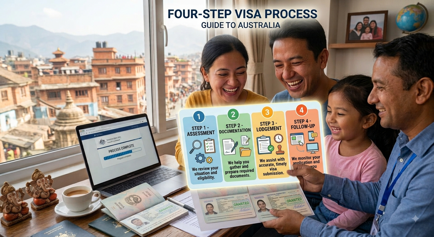 our visa process image